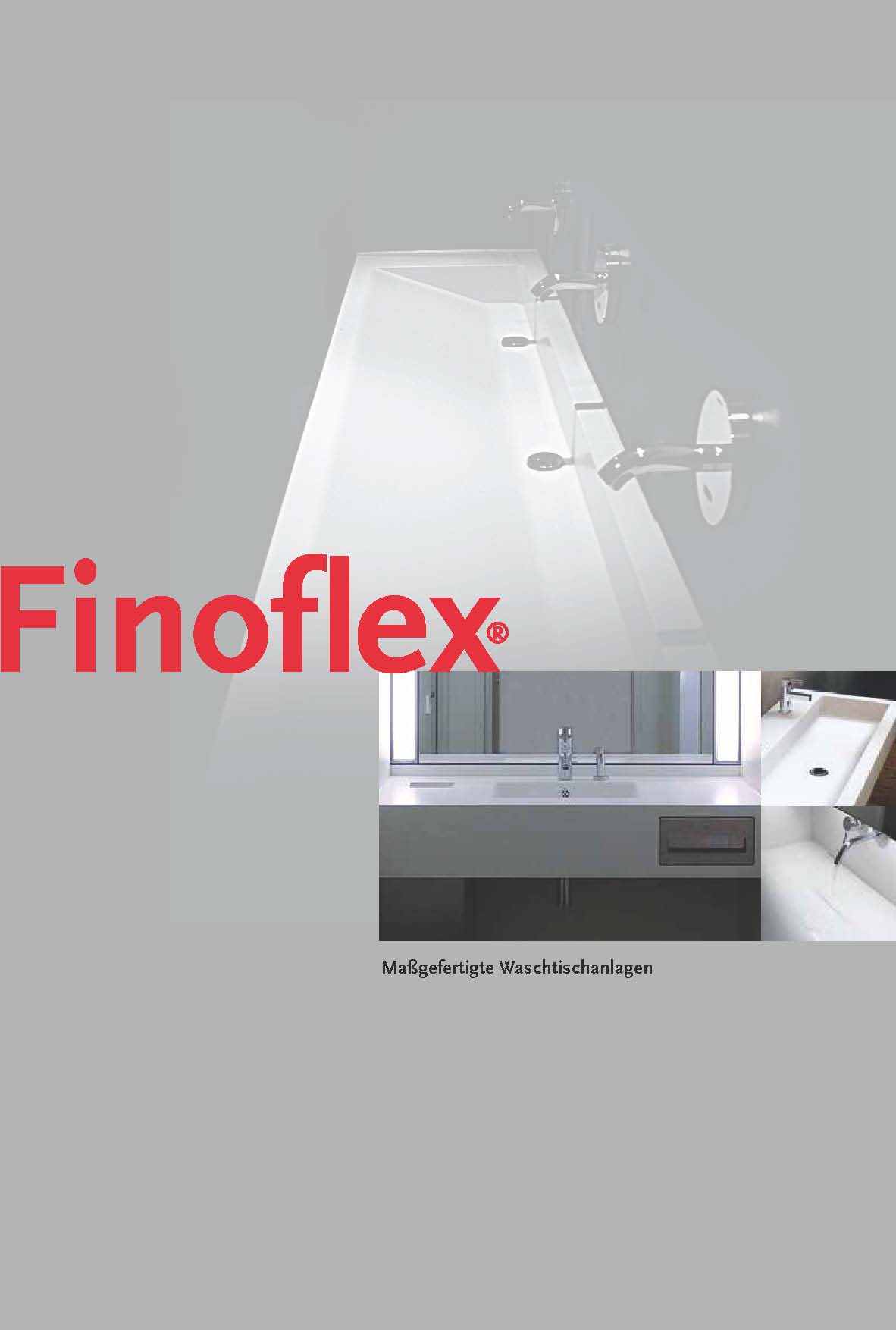 Finoflex Waschtische und Waschrinnen nach Maß